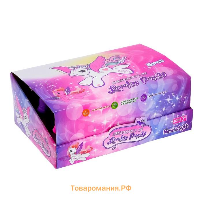 Игрушка лошадка заводная «Пегас», МИКС