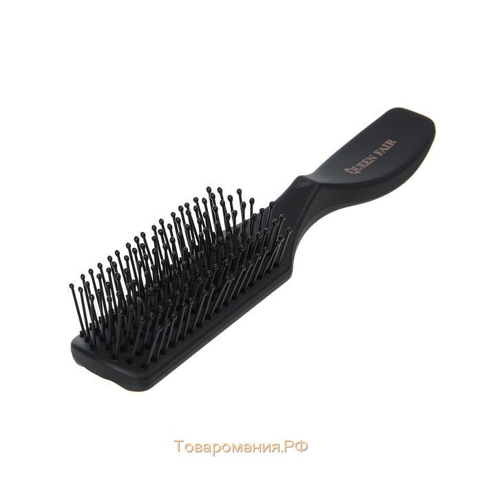 Расчёска массажная, 3,5 × 16,5 см, цвет чёрный