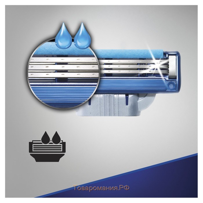 Сменные кассеты для бритья Gillette Mach3 Turbo, 12 шт.
