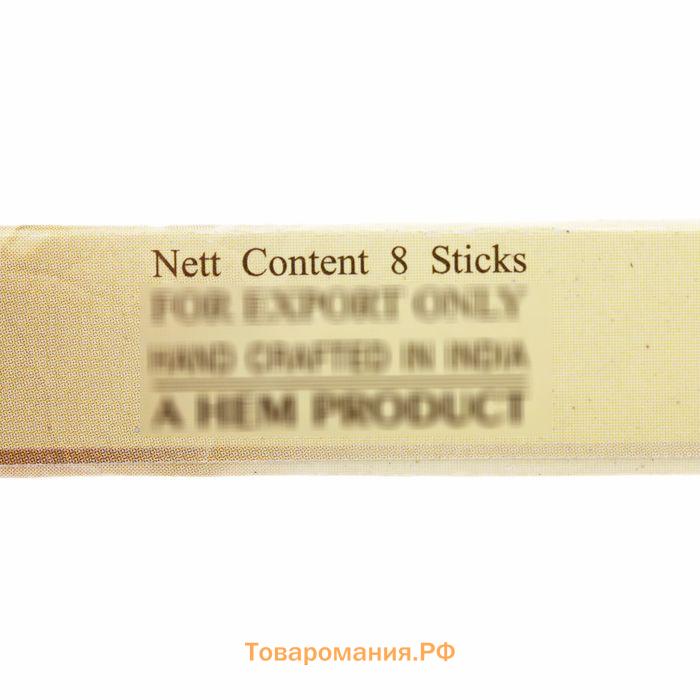 Благовония "HEM" 8 палочек угольные chocolate