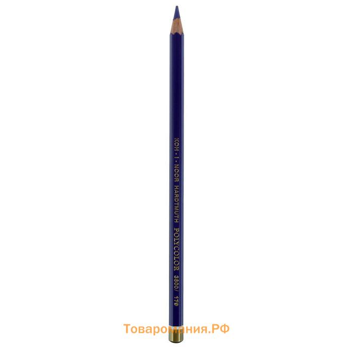 Карандаши художественные PolyColor 3826, 48 цветов, мягкие, в металлическом пенале