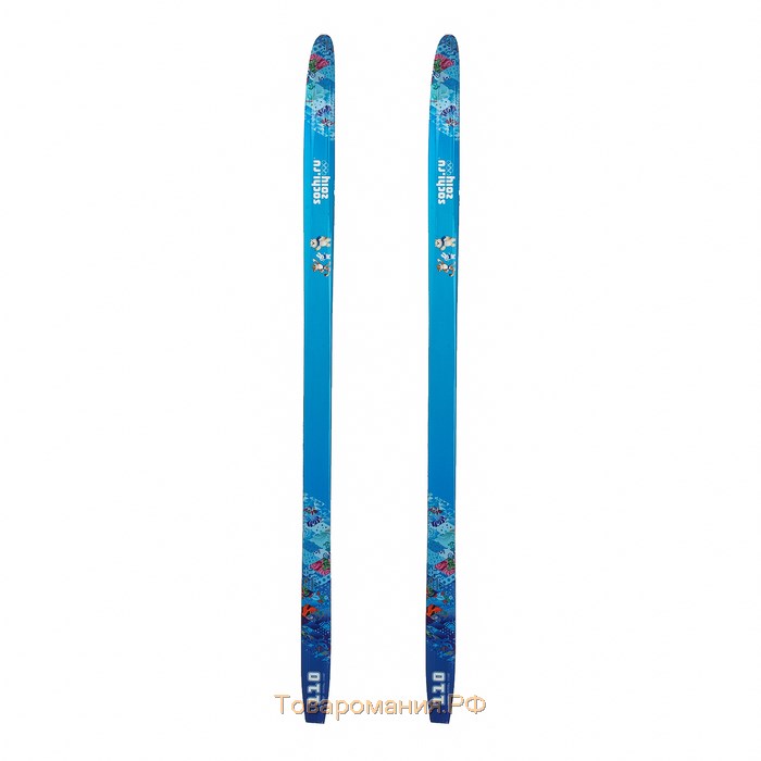 Лыжи пластиковые, 110 см, с насечкой, цвета МИКС
