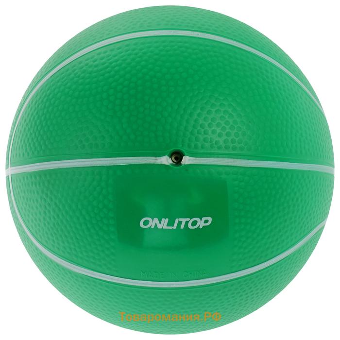 Медицинбол ONLYTOP, 3 кг, цвет зелёный