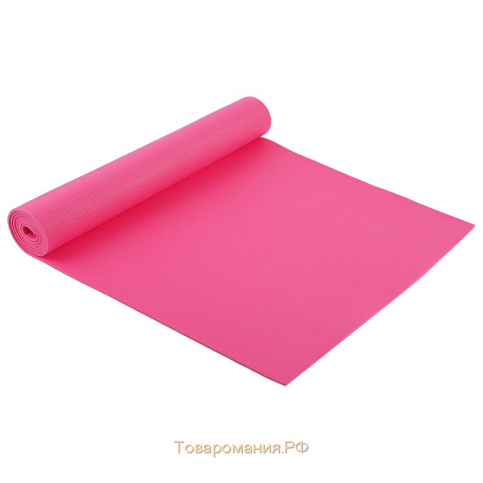 Коврик для йоги Sangh, 173×61×0,5 см, цвет розовый