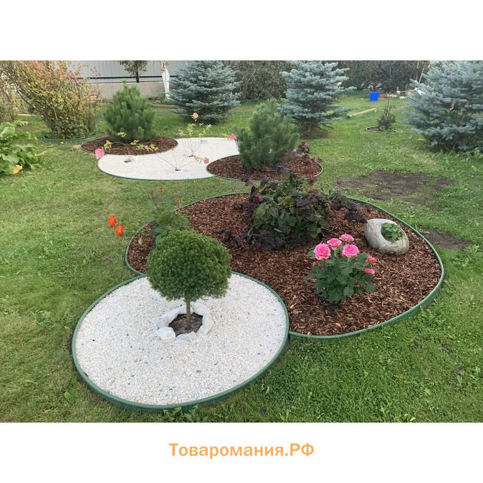 Лента бордюрная, 11 см×10 м, толщина 1 мм, пластиковая, коричневая, KANTA