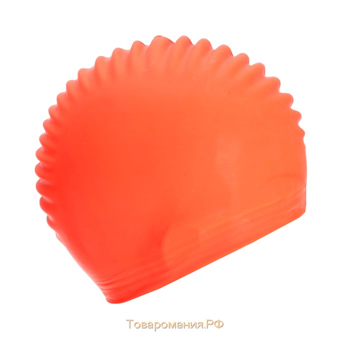 Шапочка для плавания взрослая ONLYTOP, резиновая, обхват 54-60, цвета МИКС