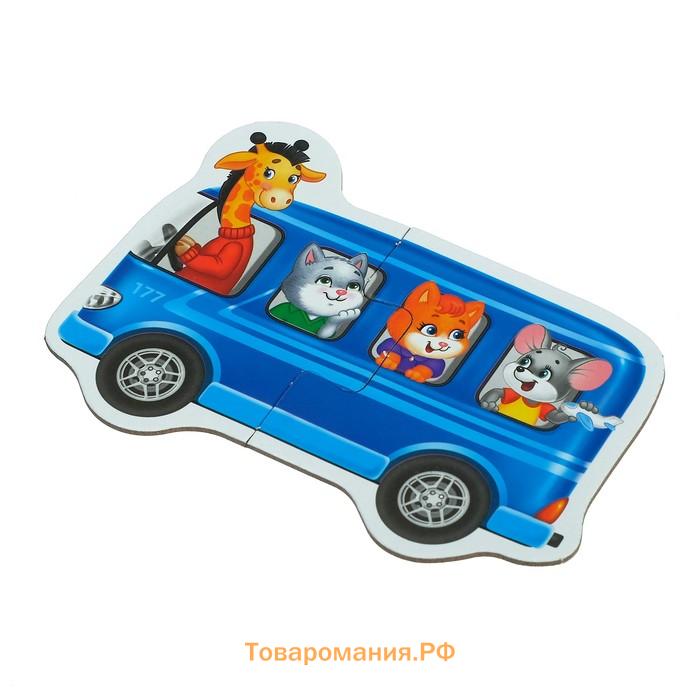 Макси - пазлы «Полезные машины», 5 пазлов, 10 деталей
