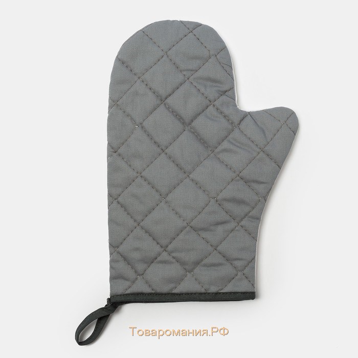 Варежка-прихватка With love, 20×28 см, саржа, 100% хлопок, ватин 250 г/м²