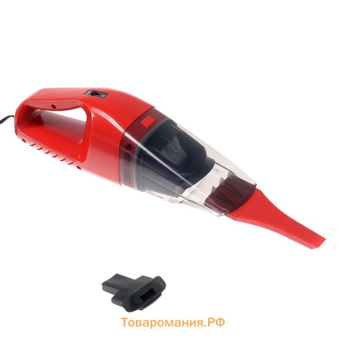 Пылесос Nova Bright, для сухой/влажной уборки 75 Вт, 12 В, красный