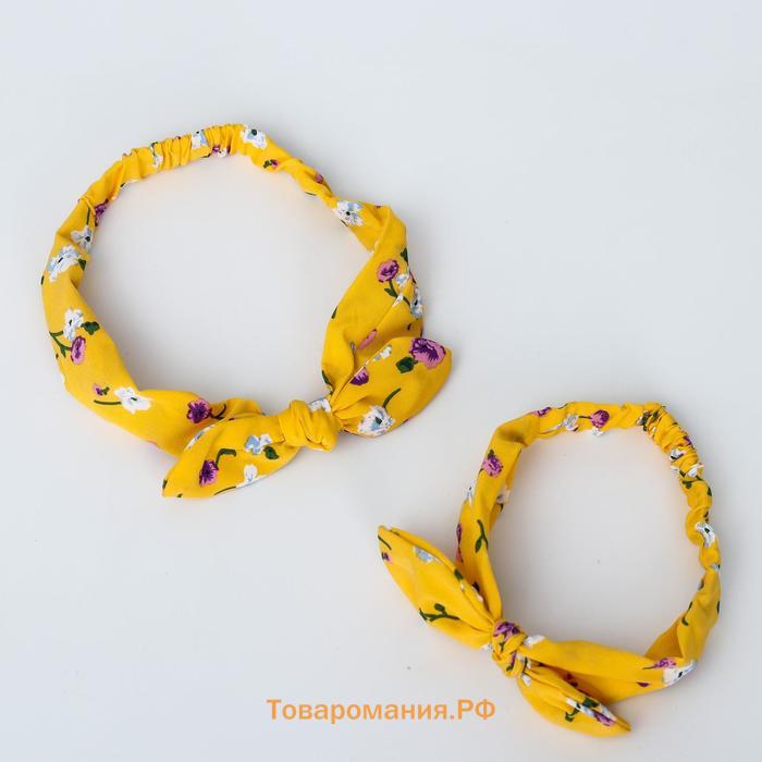 Повязка на голову для мамы и дочки M&B «Family look» 2 шт., МИКС