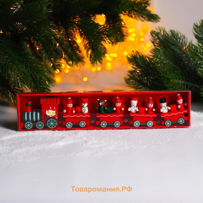 Декор новогодний «Сказочный поезд», 26×5×2 см, МИКС