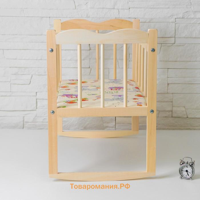 Кровать - качалка для кукол, большая, 50×30×45 см
