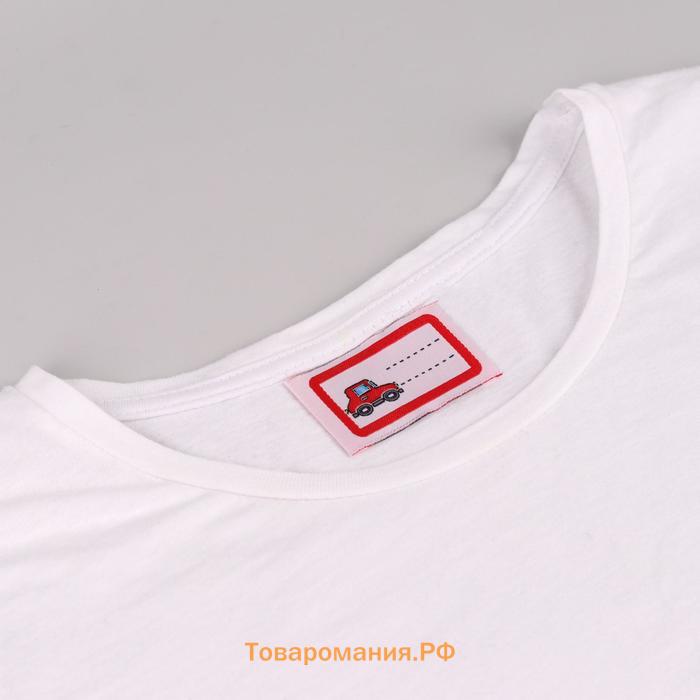 Нашивка «Машинка», 5.5×3.2 см, 10 шт., красная