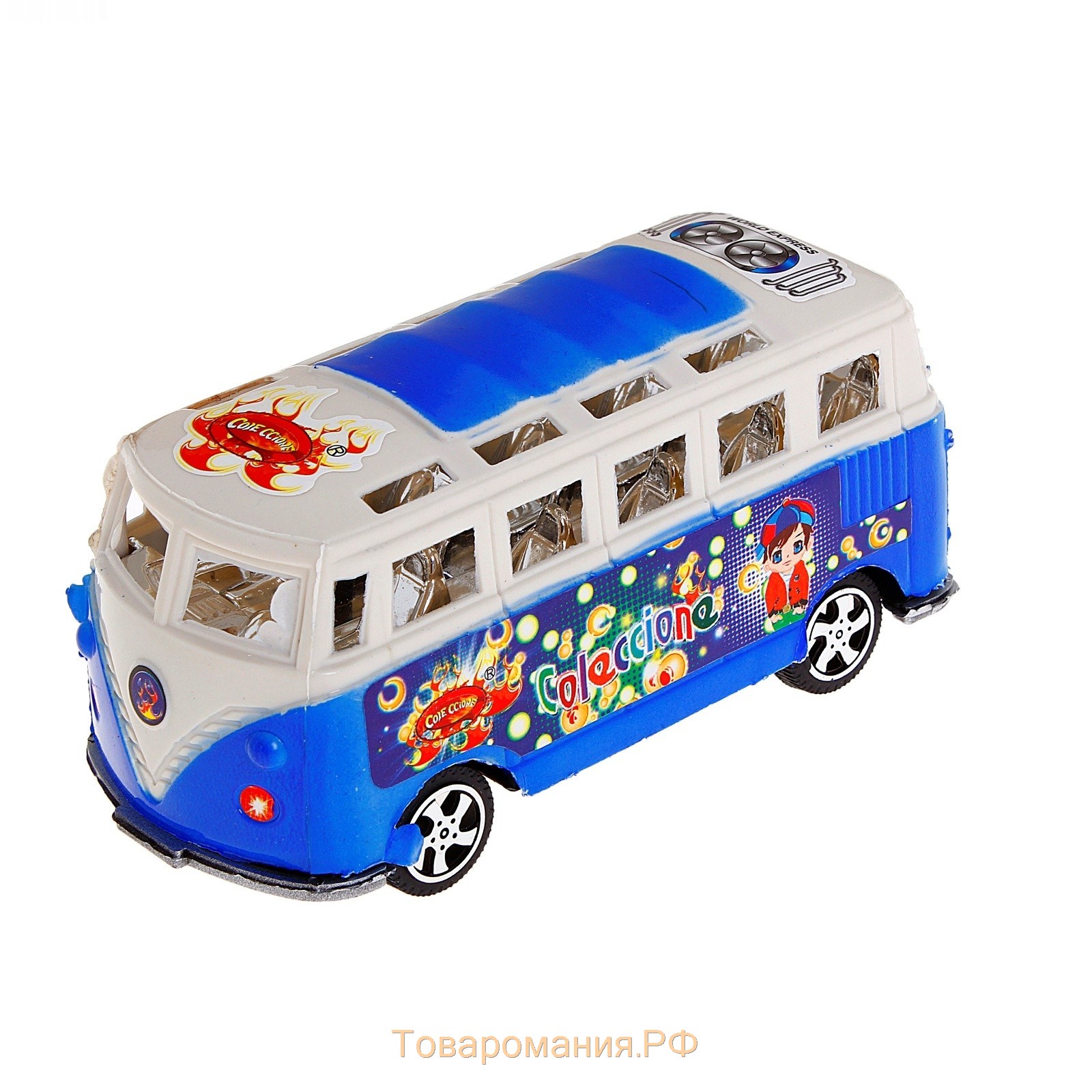 Автобус инерционный «Микроавтобус», цвета МИКС