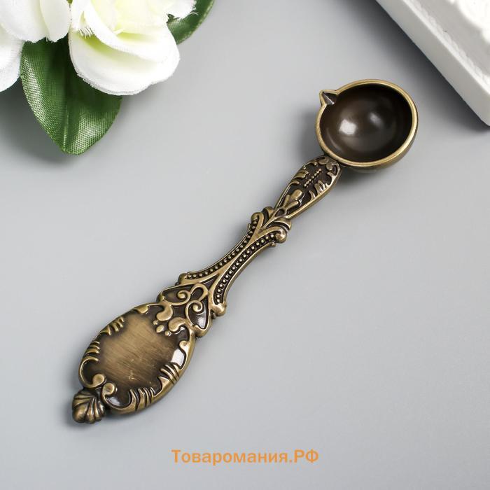 Ложка для плавления сургуча и воска, металл «Узорная», 36 г, 11×2.5×0.8 см