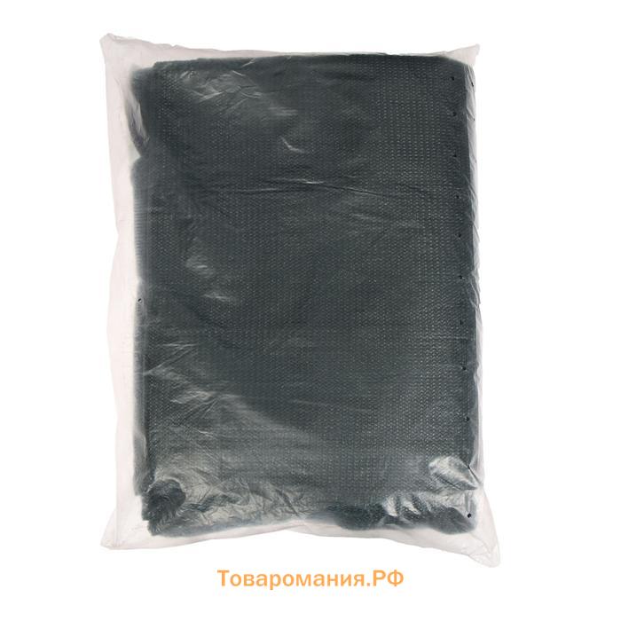 Сетка затеняющая, 10×4 м, плотность 55 г/м², зелёная, в наборе 29 клипс