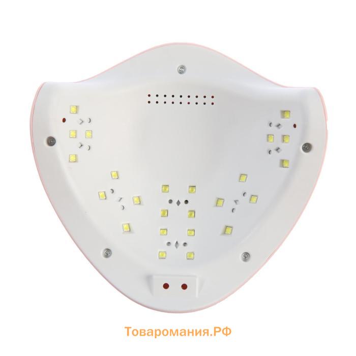 Лампа для гель-лака JessNail SUN 5 BL, UV/LED, 48 Вт, 24 диода, таймер 10/30/60 сек, розовая