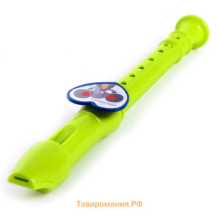 Игрушка музыкальная флейта «Зверята», цвета МИКС