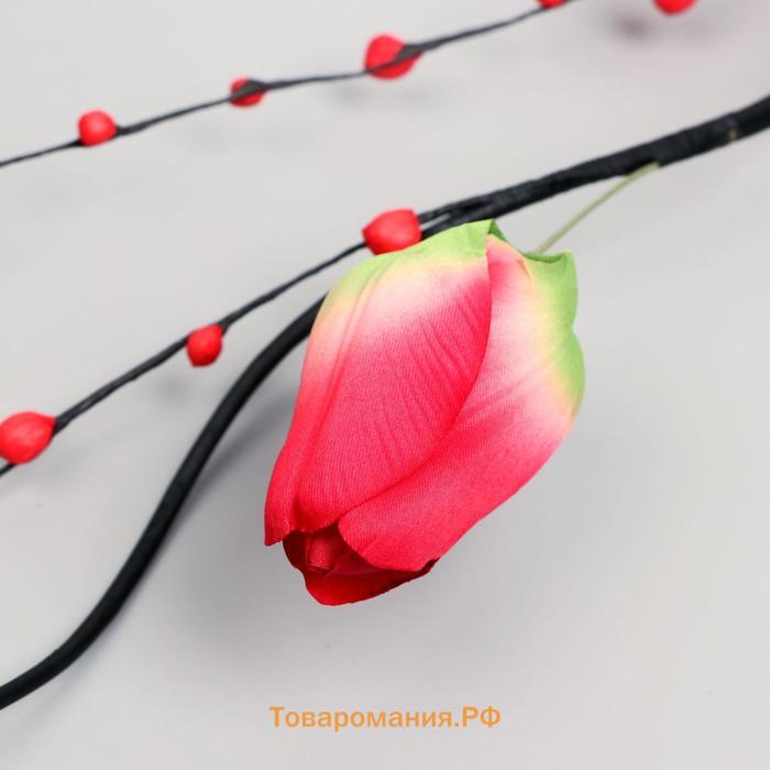 Декор тинги "Тюльпаны роскошь" 150 см, микс
