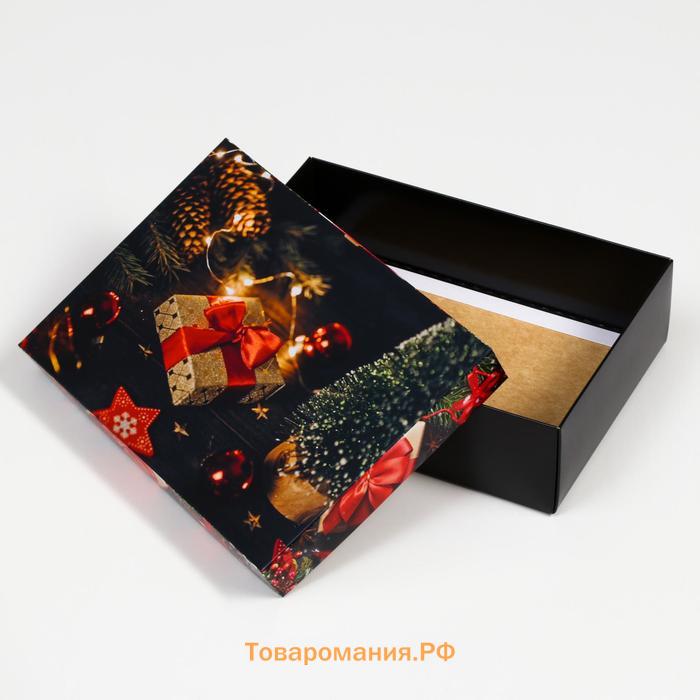 Подарочная коробка сборная «Волшебная ночь», 21×15×5.7 см