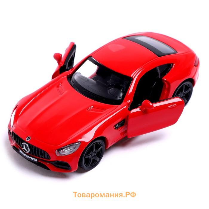 Машина металлическая MERCEDES-AMG GT S, 1:32, открываются двери, инерция, цвет красный