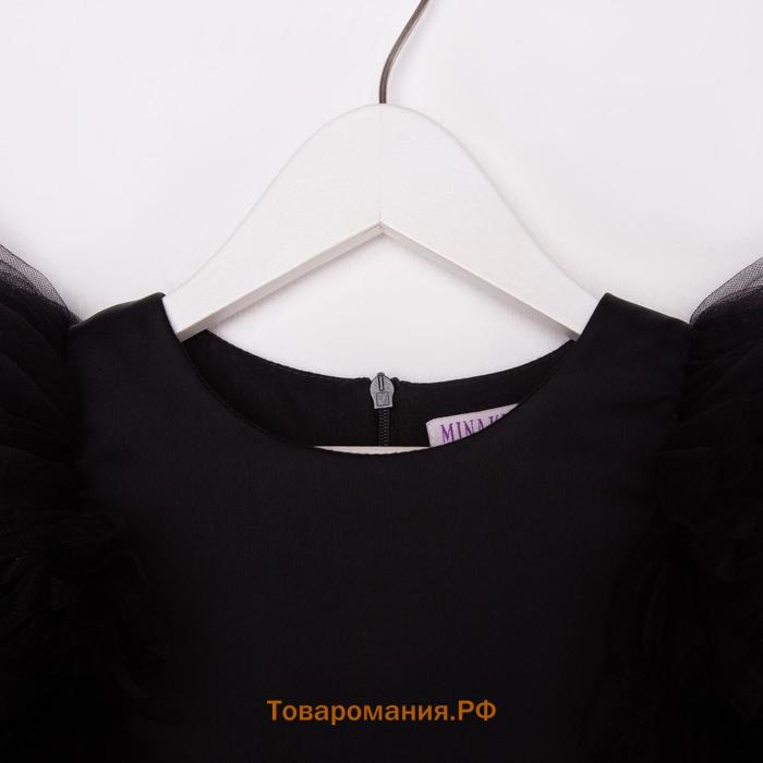 Новый год. Платье нарядное детское MINAKU: PartyDress цвет черный, рост 152