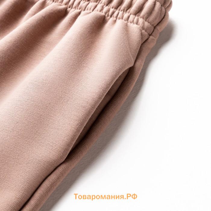 Костюм женский (толстовка, брюки) MINAKU: Casual collection цвет бежевый, размер 52