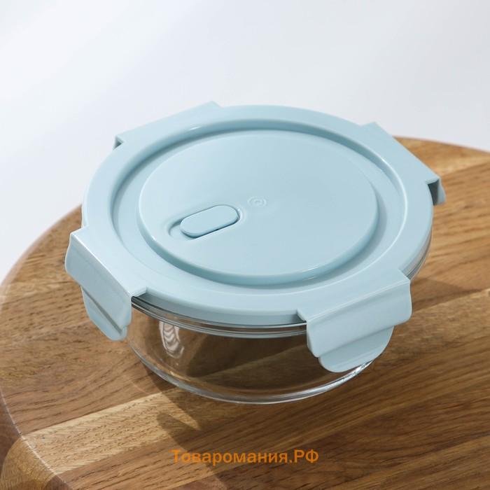 Контейнер для еды Cook and Freeze, 370 мл, 13,5×6 см, жаропрочное стекло, круглый, цвет МИКС