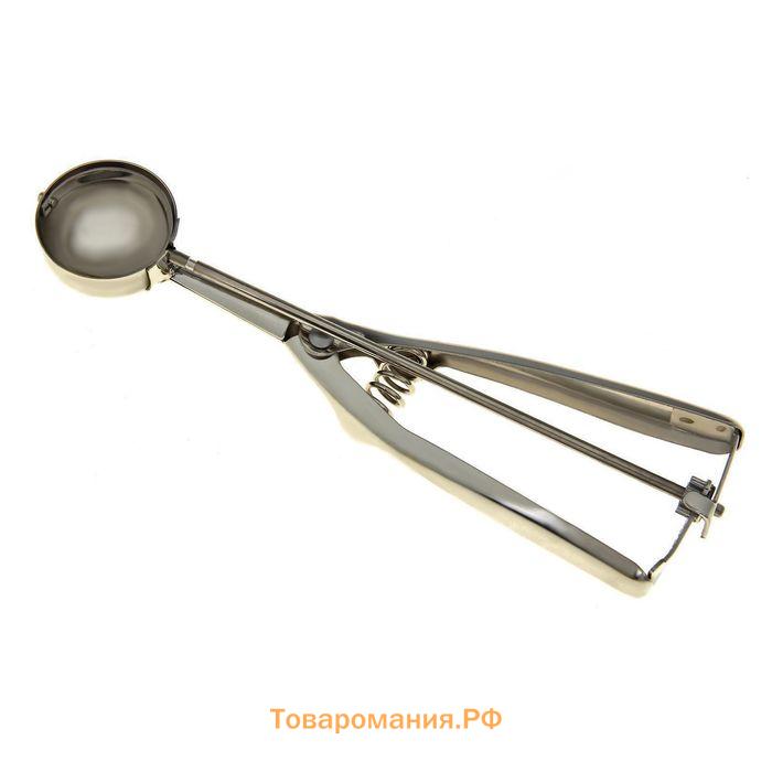 Ложка для мороженого , 22 см, 50 мл, хромированная