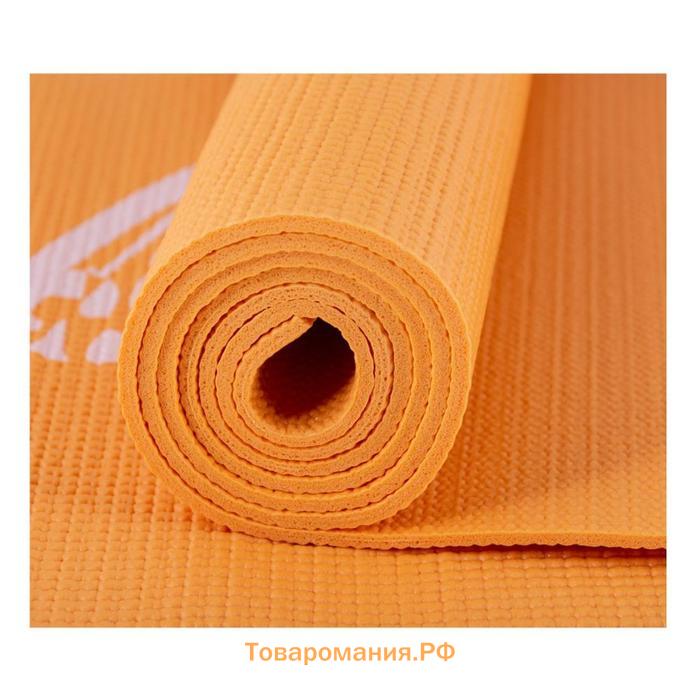 Коврик для йоги и фитнеса Atemi AYM01PIC, ПВХ, 173х61х0,4 см, оранжевый с рисунком