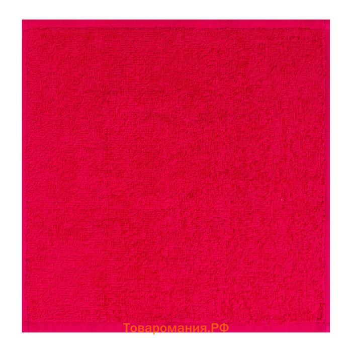 Набор махровых декоративных салфеток  Beautiful, 30×30 см - 8 шт, фуксия, 100% хлопок
