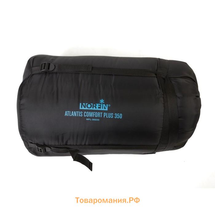 Спальный мешок Norfin Atlantis Comfort Plus 350, одеяло, 1 слой, правый, 230х100 см, -10°C
