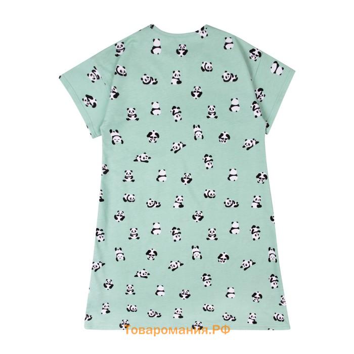 Ночная сорочка «Симпл-димпл» для девочки, рост 140 см., цвет ментоловый