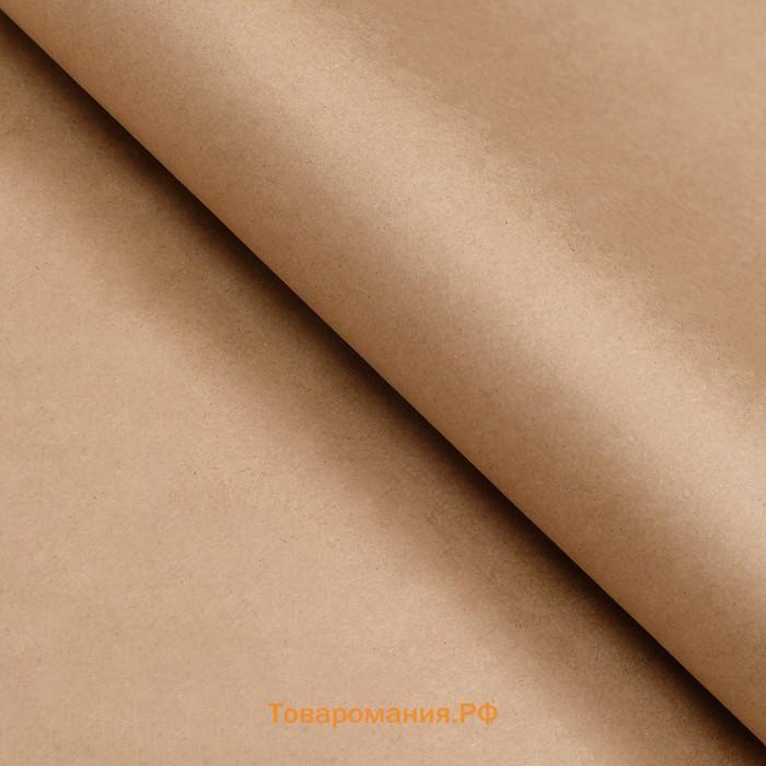 Бумага упаковочная крафтовая, 420 мм × 150 м, 78 г/м²