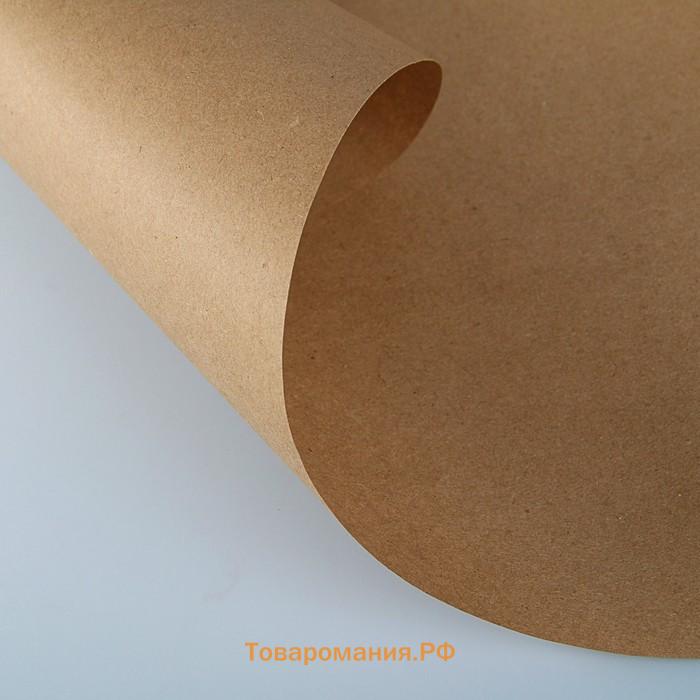 Бумага упаковочная крафтовая, 420 мм × 150 м, 78 г/м²