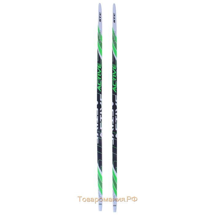 Лыжи пластиковые, 200 см, цвета МИКС