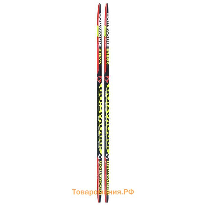 Лыжи пластиковые, 185 см, с насечкой, цвета МИКС
