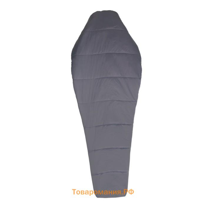 Спальный мешок BTrace Snug, кокон, 2 слоя, правый, 80х190 см, -14°C, цвет серый/синий