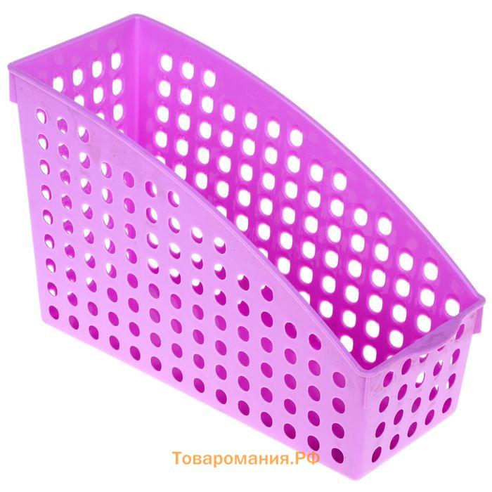 Лоток вертикальный, 27×17.5×10.5 см, розовый