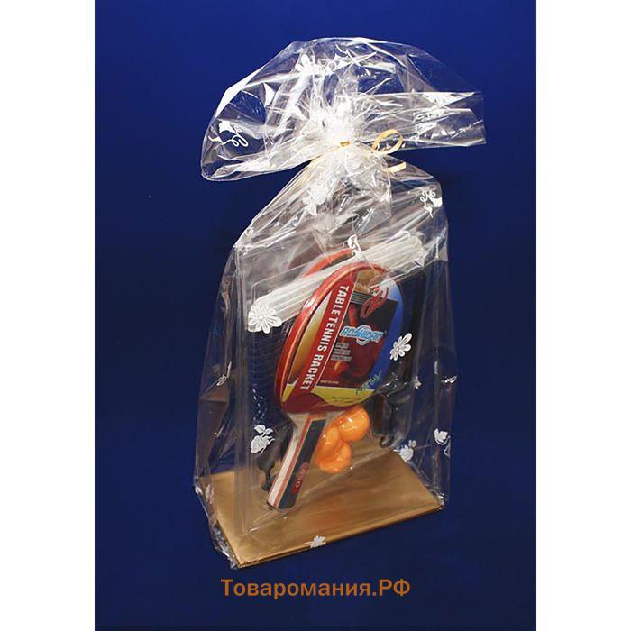 Пакет «Подарочный», с жестким дном, МИКС, 14×22×55 см