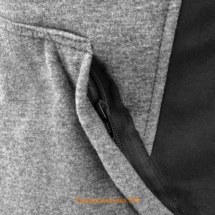 Текстильная кофта с капюшоном MOTEQ Perk, мужская, размер XXL, серая, чёрная