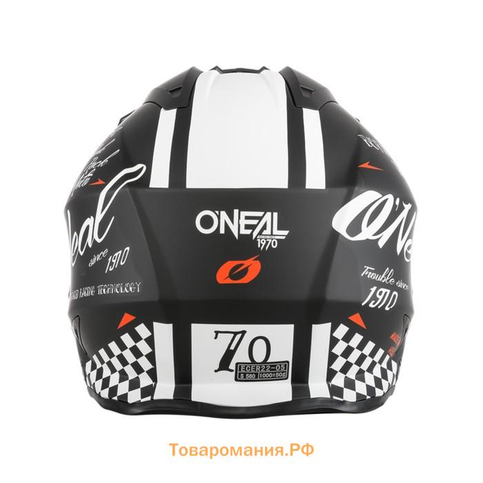 Шлем открытый O'NEAL SLAT TORMENT, матовый, размер S, черный, белый