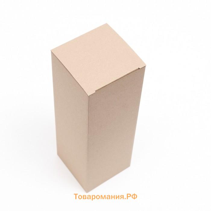 Коробка под бутылку, бурая, 12×12×36 см