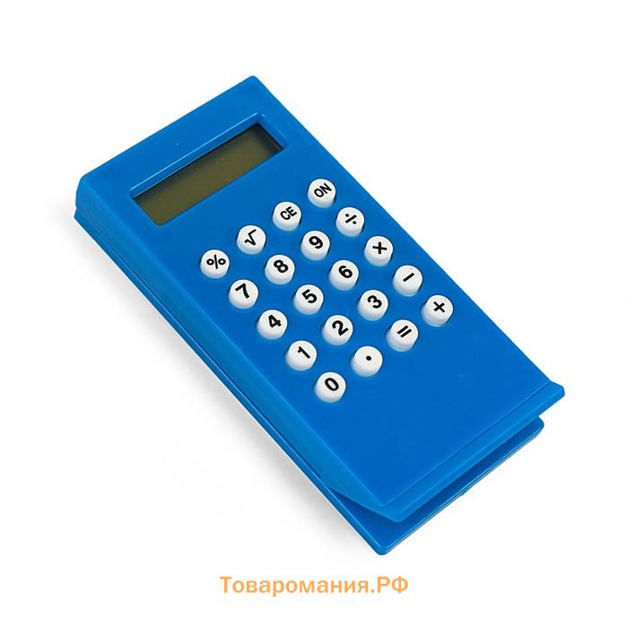 Калькулятор-зажим, 8-разрядный, МИКС