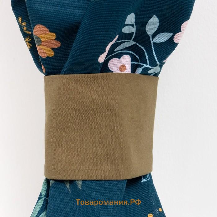 Шторы для кухни  Twilight forest 146х180 см - 2 шт, подхваты - 2 шт, 100% хлопок, 164 г/м2