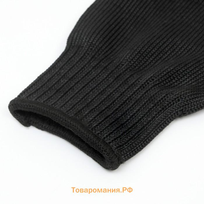Перчатки защищающие от порезов, размер - M, черные