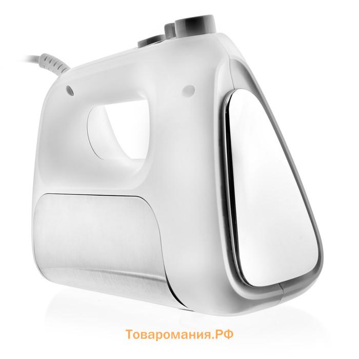 Миксер BRAYER 1303BR, ручной, 500 Вт, 5 скоростей, бело-серебристый