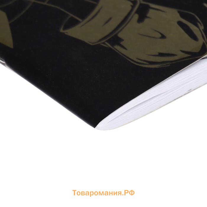 Записная книжка для мальчиков 130 х 210 мм, 56 листов в линейку "Анимэ", обложка мелованный картон, ламинация Soft-Touch, выборочный УФ-лак