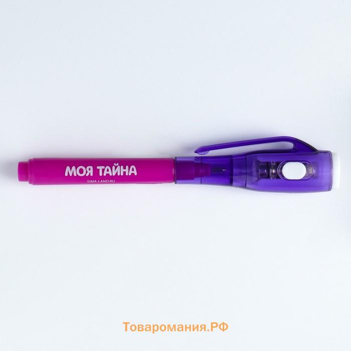 Подарочный набор «В день 8 Марта», блокнот А6 50 л, ручка пиши светом