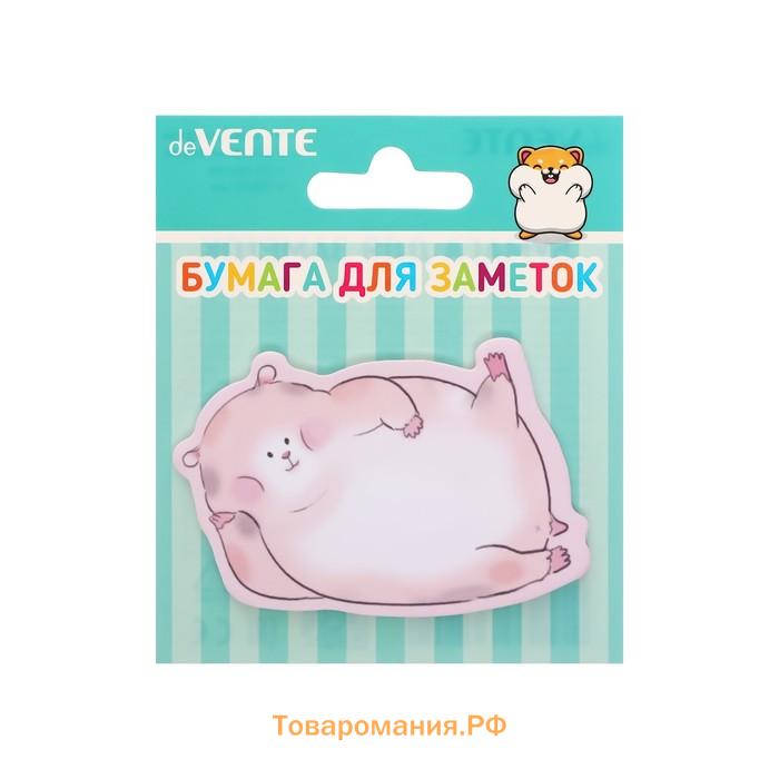 Блок с липким краем 70 х 50 мм, deVENTE Lying Animals, 20 листов, офсет, МИКС